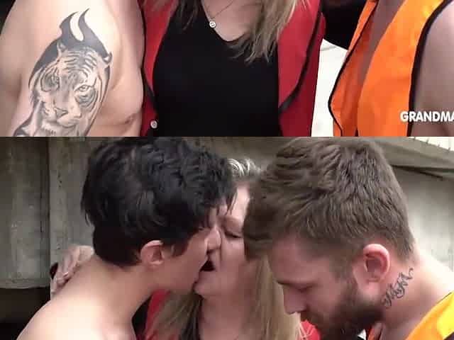 Horny Mature Stepmom Stops And Sucks The Construction Workers On Site