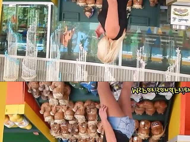 Smoking in High Heels and Booty Shorts