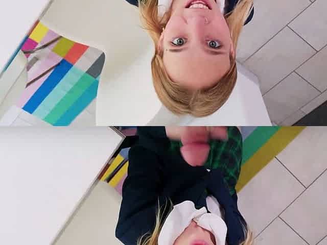 Innocent Blonde Learns the Art of Popularity in a POV
