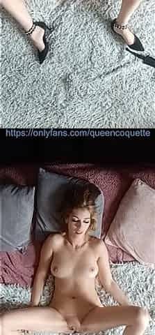 Wild with Sexy Blonde - Spanking and Huge Facial POV Ceiling
