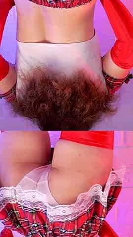 142 Red Vibes Long Gloves, Sparkles & a Deep Cameltoe Peek... *60fps