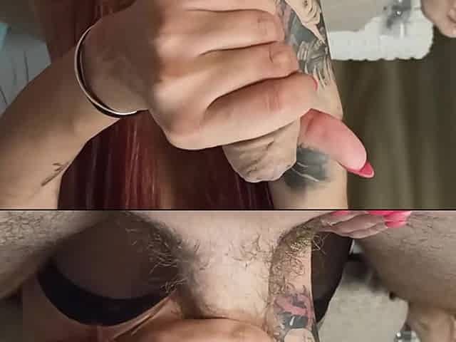 The hottest 8 mins footjob in stockings
