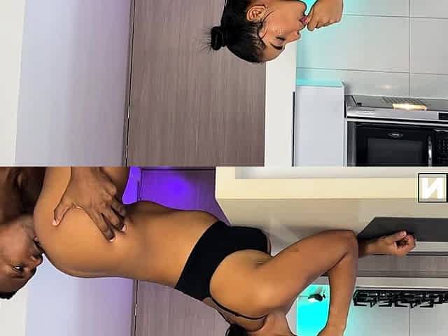 Big ass brunette fucks hard until she gets all my cum