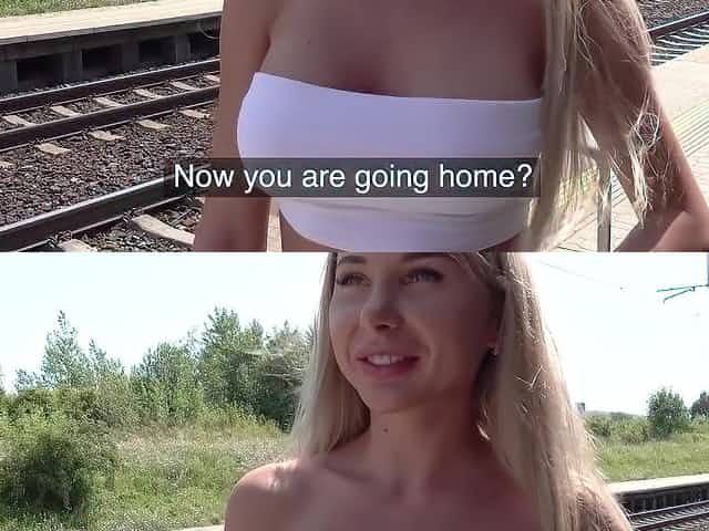 Public Agent Train Station Public Sex with Beautiful Woman