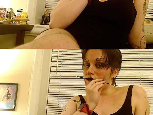 Painted Slut Eats Aphrodesiac Then Ruins Its Makeup-Unedited