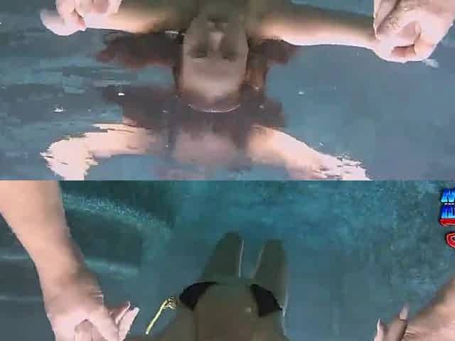 Josi Valentine underwater erotic solo