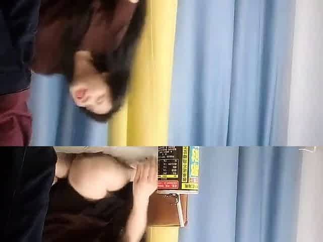 Hidden cam on asian massage fingering
