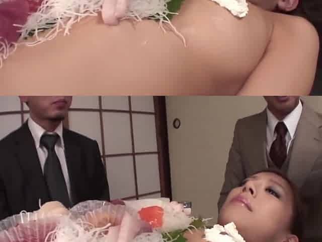 Ramu Nagatsuki In These Gentlemen Were In The Office And Ate Food From The Body Of The Female