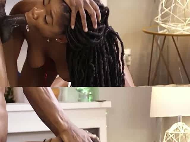 Spicy Ebony Model Hazel Grace Is Enjoying Interracial Hard Fuck