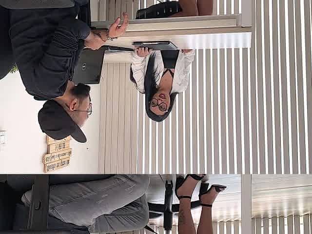 Excited secretary seduces chap at job interview and ends up getting drilled in the office