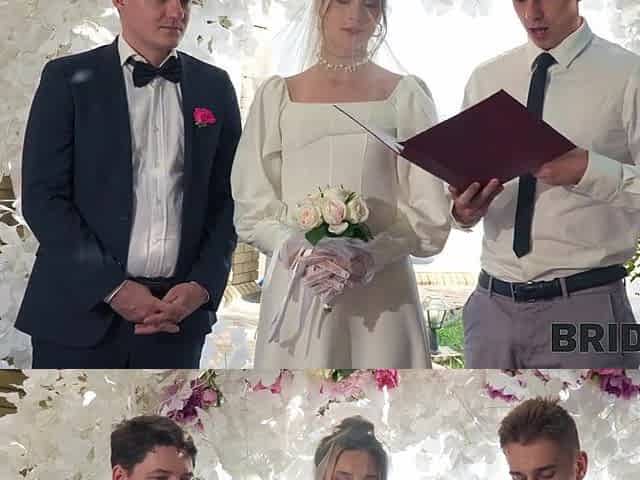 BRIDE4K. A real wedding anal bang, Bride was nailed by a toastmaster