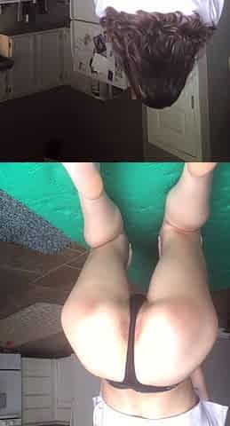 Small titted brunette amateur anal nailed at home
