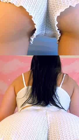 Brunette with big boobs teasing on webcam