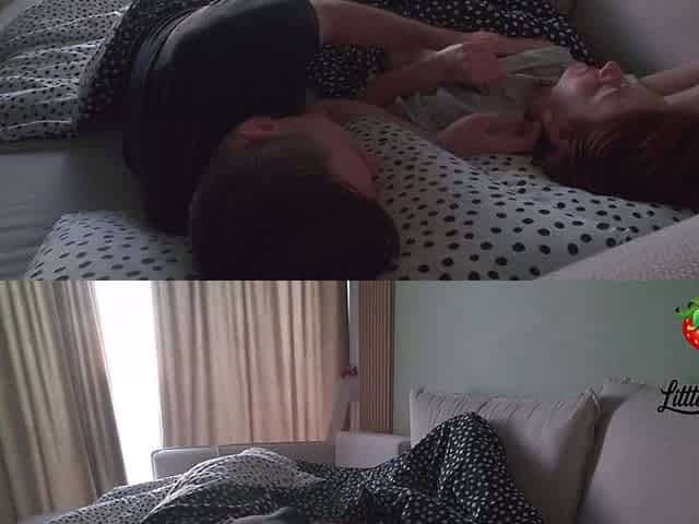Three Days and Three Mornings of Hard Cock Handjob by a Skinny Brunette