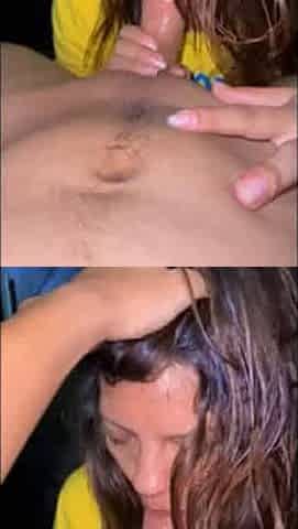 Deep blowjob