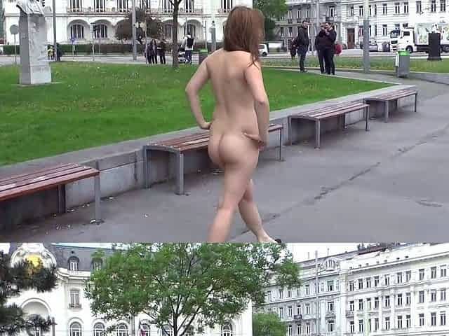 Amateur french guy public jerking