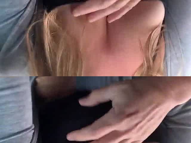 A stranger from side of road drains my balls right in the car
