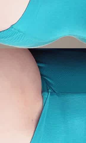 Squat Workout Wet and Sweaty Thong 4K