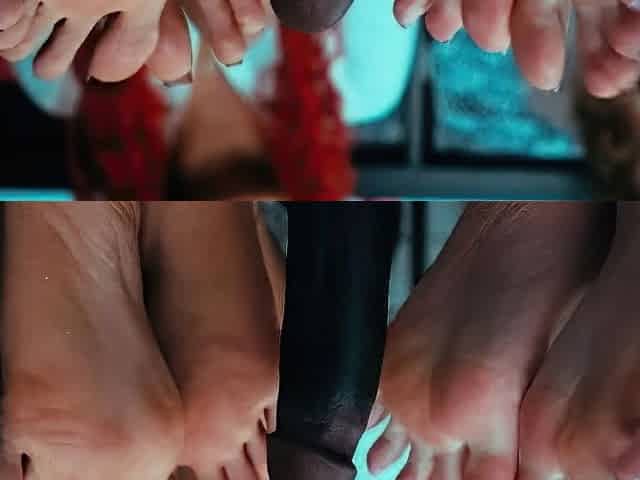 Office Domination Footjob - Imilia Audley, Thee Celeste