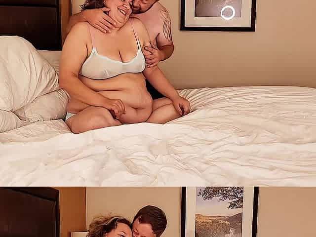 Real amateur pair making love in hotel room