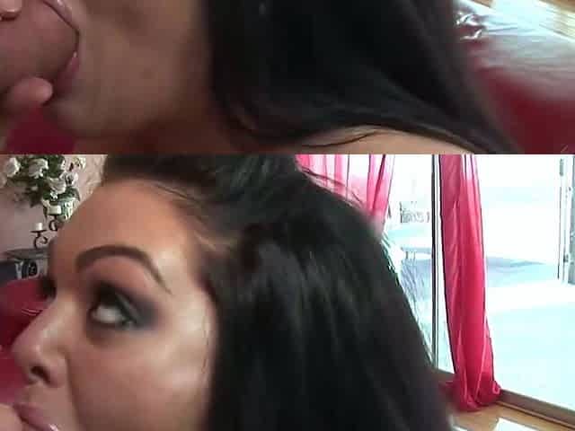 She drilled her guy in bed with her brunette bestie