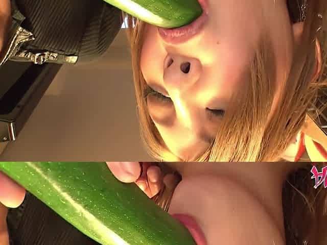 Japanese Mariru Amamiya,fucks With Cucumber And Fingers,uncensored