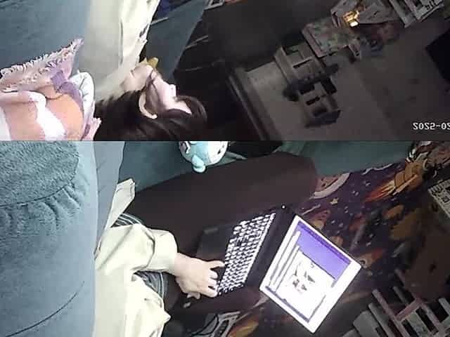 look porno and caught