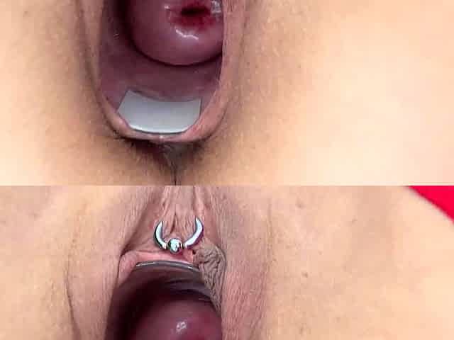 Cervix fucking playing inserting a japanese vibrator