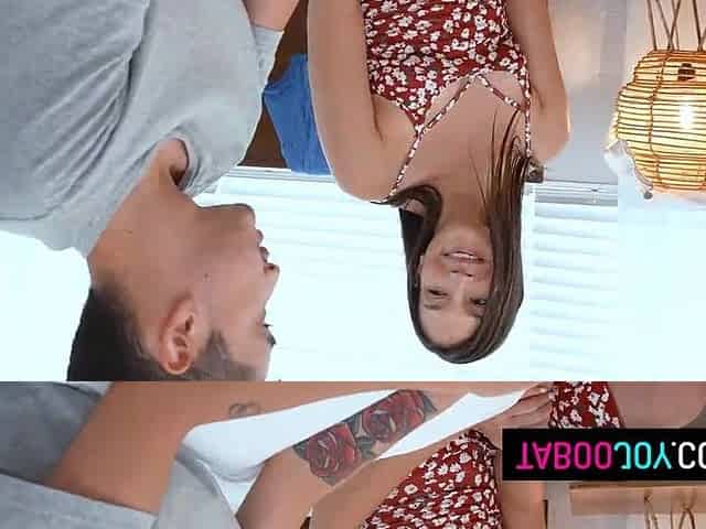 Sexy mother i'd like to fuck strokes her step-nephew's dong and lets him screw her coarse