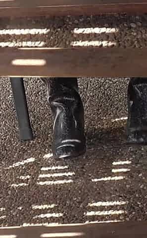 With Rubber Boots Outdoors