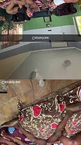 Foursome : 2 sexy naija hotties sharing bbc