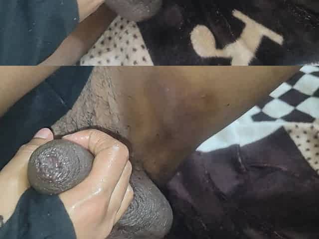 Beautiful Stepsister Applied Oil on the Penis and Caressed It, Awesome Penis Massage Sex Video