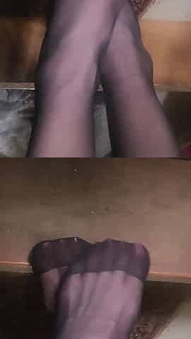 Goode Girl Black Pantyhose Foot Worship POV JOI