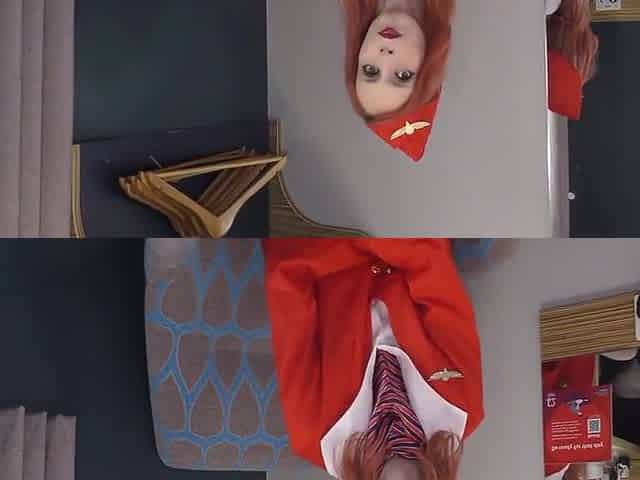 Darkminxx -petit British Air Hostess Recruit Trys Bbc