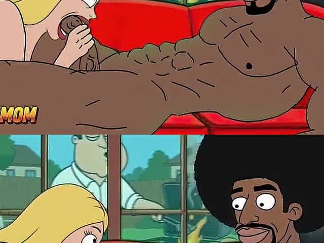 Ebony Plumber Bangs Married Housewife During the time that Cuckold Spouse Cooks BBQ. Toon RimJob