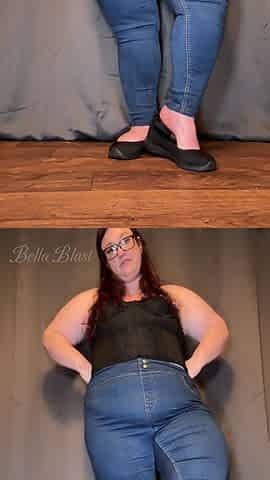 Take It Down Your Throat and Thank Me! You Have No Choice as I Dominate You with My Big Stinky BBW Feet