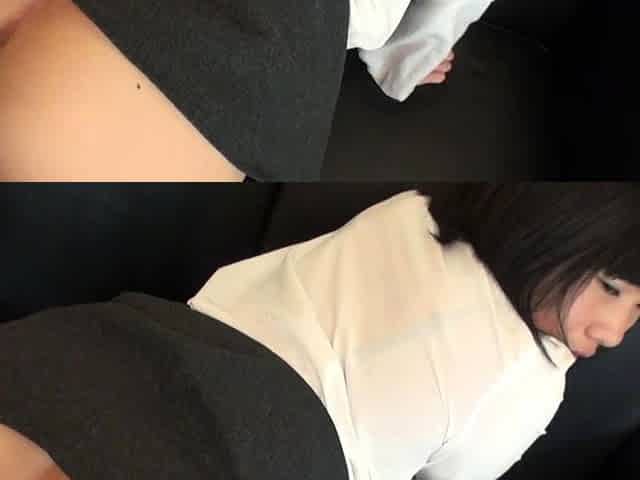Close up with japanese maid tongue kissing