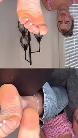 Solo masturbation and the foot fetish