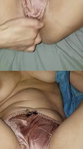 Satin panty cum
