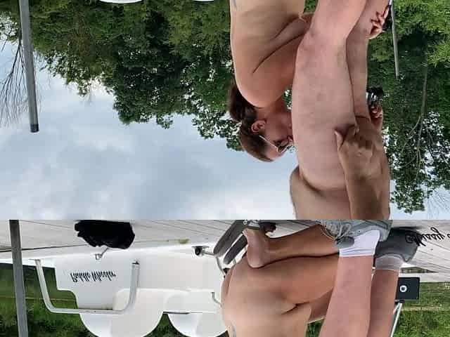 Multi Angle Outdoor Blow job and Facial - Missy and George