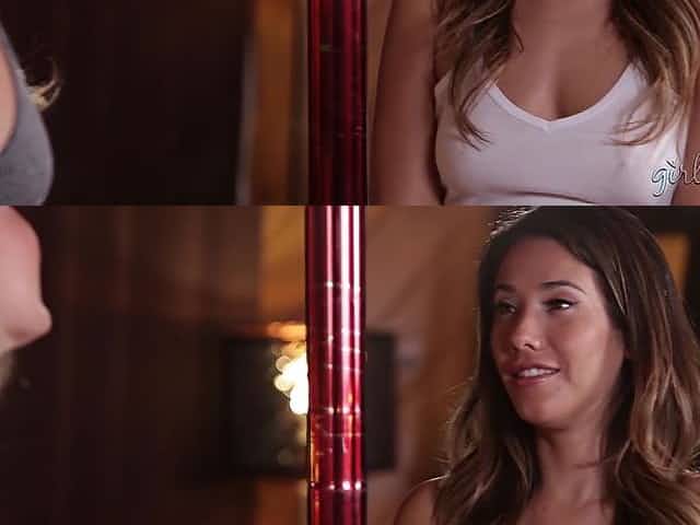 The wannabe stripper ends up having sex with her big ass teacher
