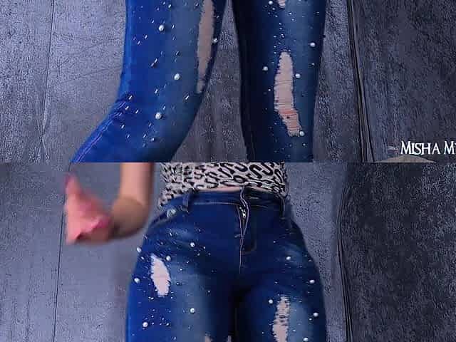 Sparkly Taut Jeans Journey and JOI - Misha Mystique Jeans Fetish - Butt Fetish - Denim Fetish - Booty Tease