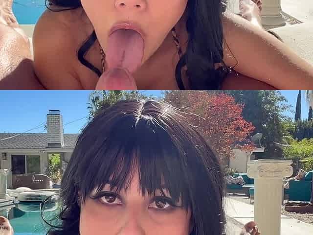 Fucking My Petite Latina Neighbor by The Pool POV