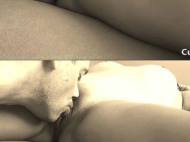 Sloppy snatch licking with orgasms when hubby is away