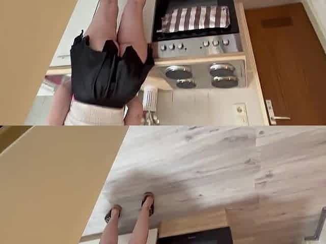 Kitchen POV: I wanted to cook, but got fingered & banged