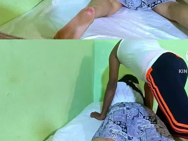 Stepsister First Time Fucking in Her Bedroom