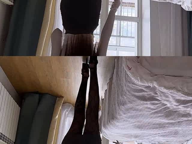Slutty Real Estate Agent tests the Bed with Her Client /