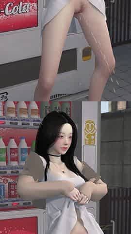 3D Horny Slut Korean Slut Cheating with Big Dick Stranger