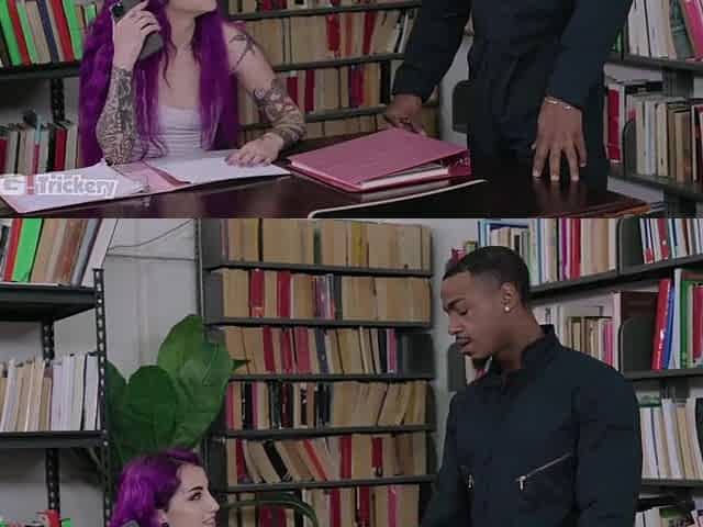 Trickery - Teen Val Steele Craves Some Ebony Ramrod