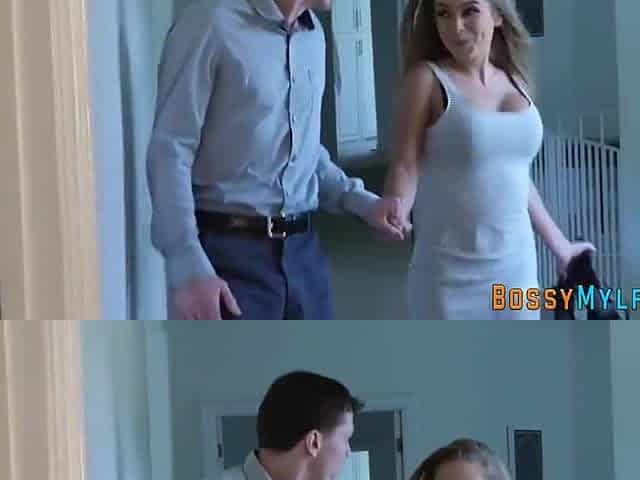 Milf Fucks Younger Guy For Cum Spraying